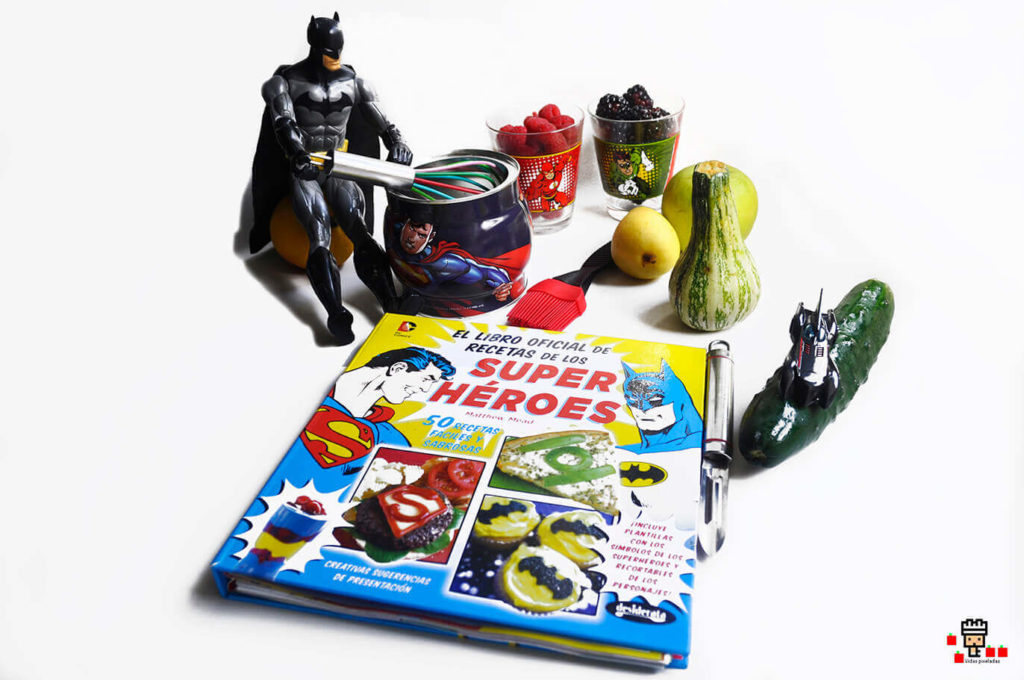 libro oficial de recetas de superhéroes de DC para cocinar con niños