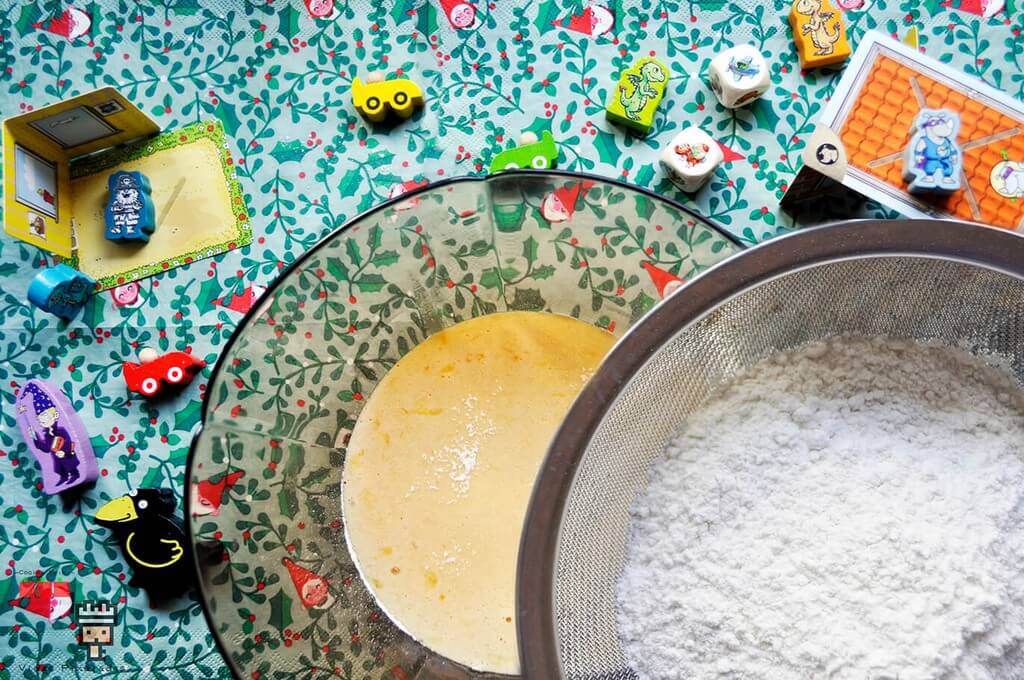 receta swiss roll: harina