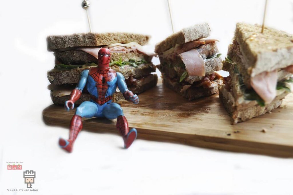 receta de sandwich club de Marvel