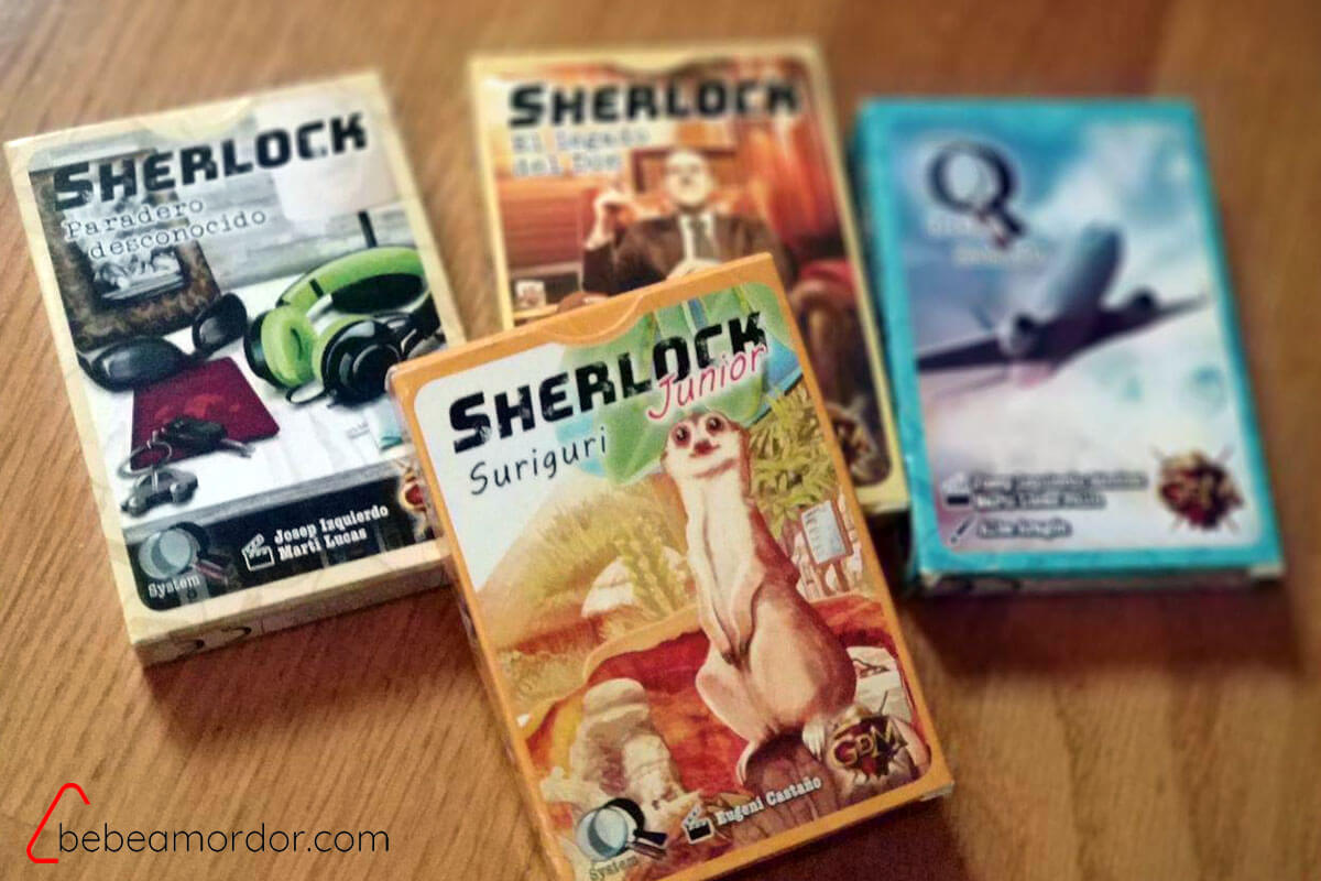 caja de Sherlock junior suriguri tamaño juego de viaje
