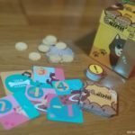 Componentes y caja juego de mesa Miau Guau Galletas