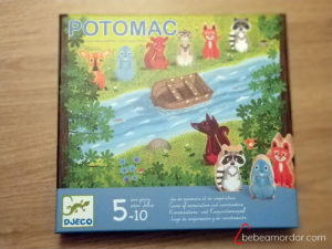 caja del juego de mesa Potomac de Djeco