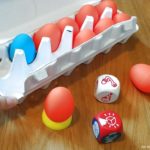caja abierta Crazy Eggz juego de mesa