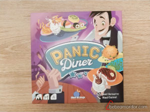 portada caja juego de mesa Panic Diner.