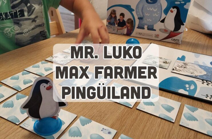 portada reseña juego de mesa cooperativo 3 años Pingüiland Max Farmer Mr Luko Cayro