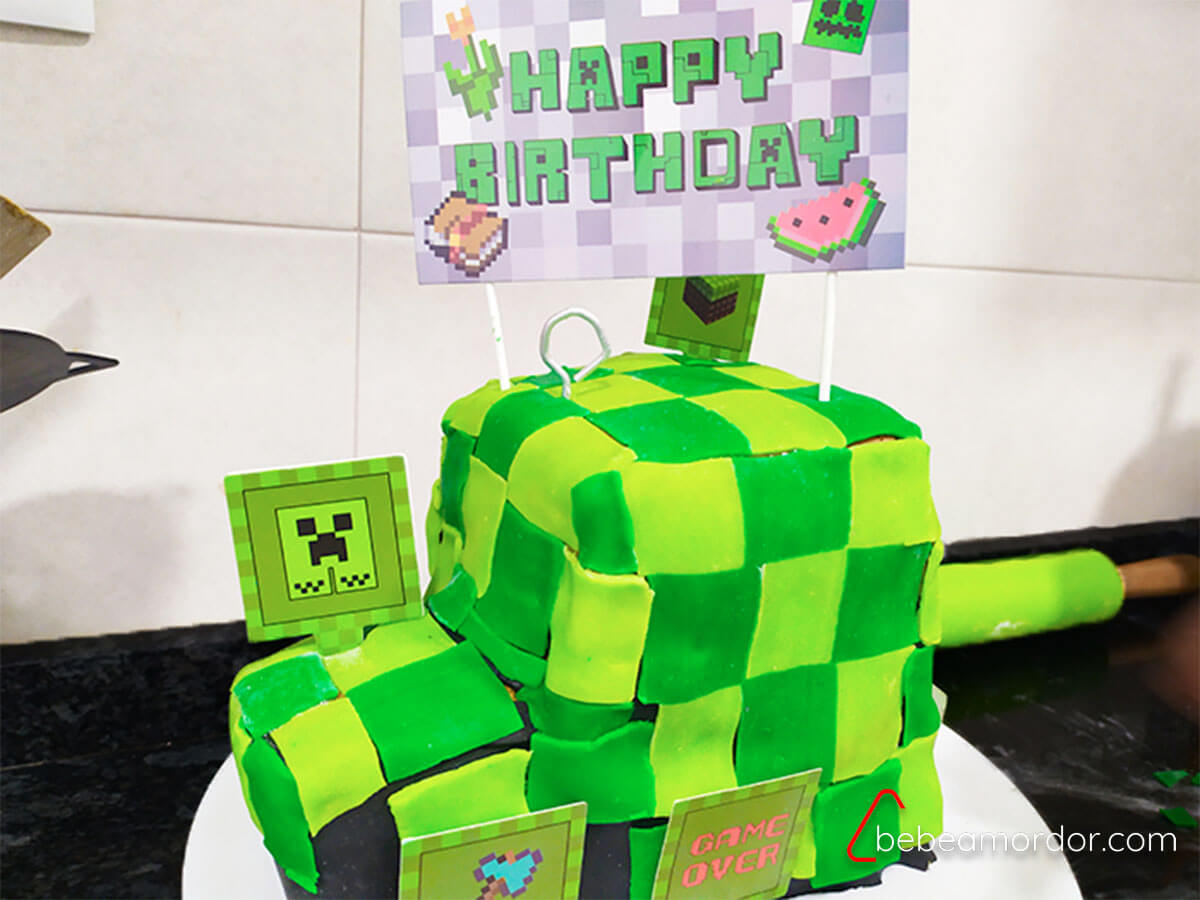 Un cumpleaños Minecraft [Receta y decoración] - Bebé a Mordor