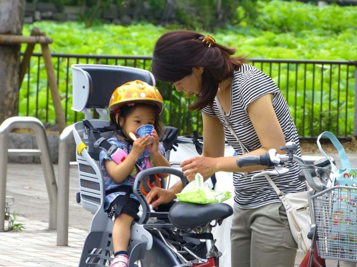 bicicleta con bebe