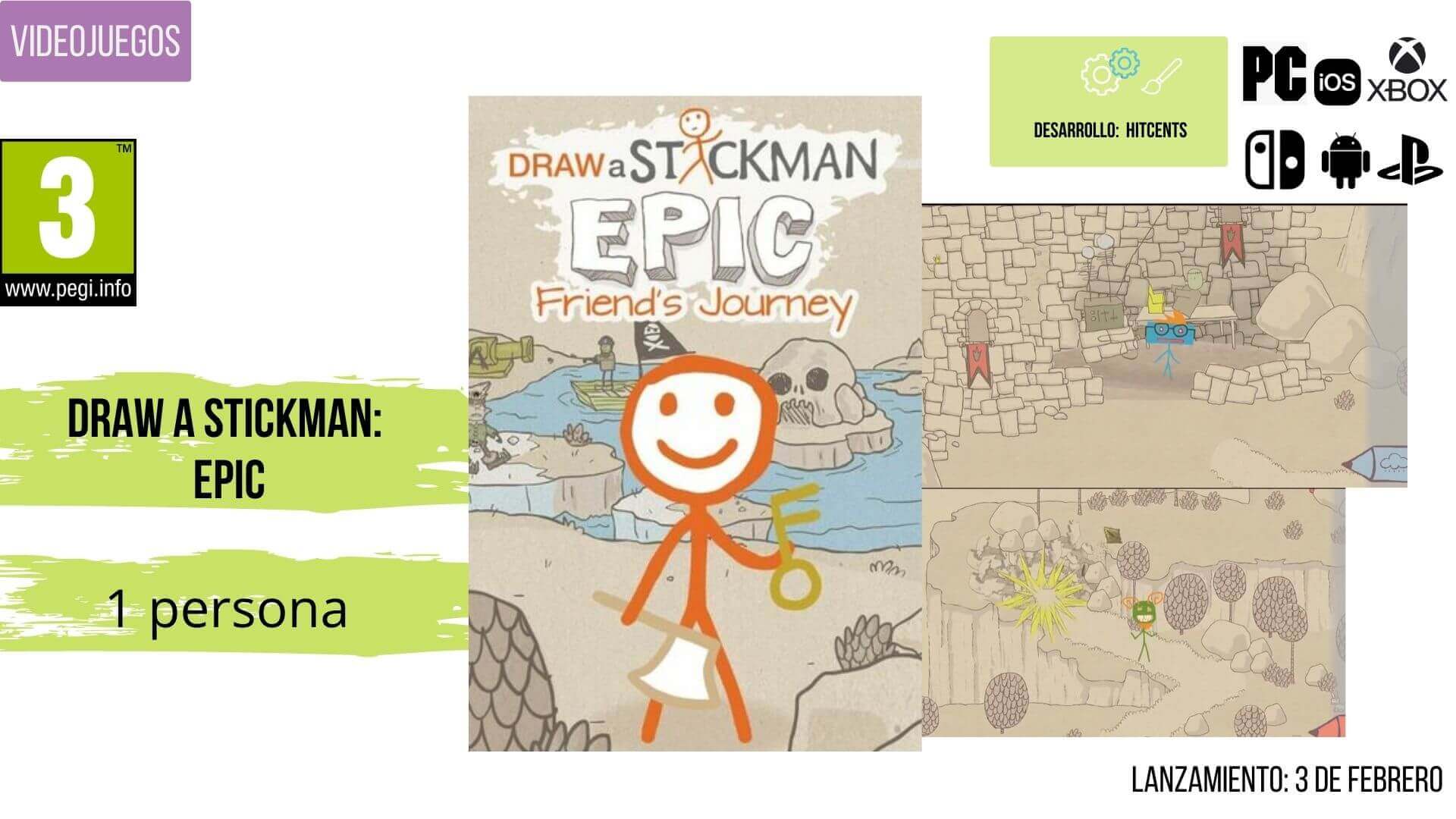 Videojuegos niños Draw a Stickman Epic