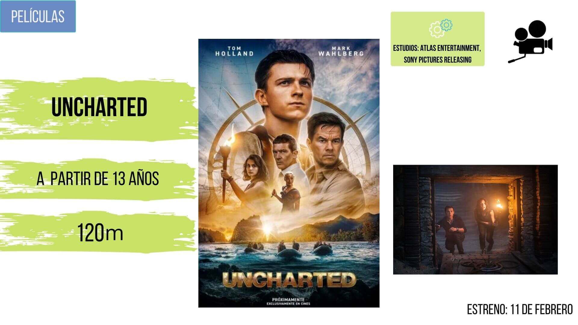 películas febrero Uncharted
