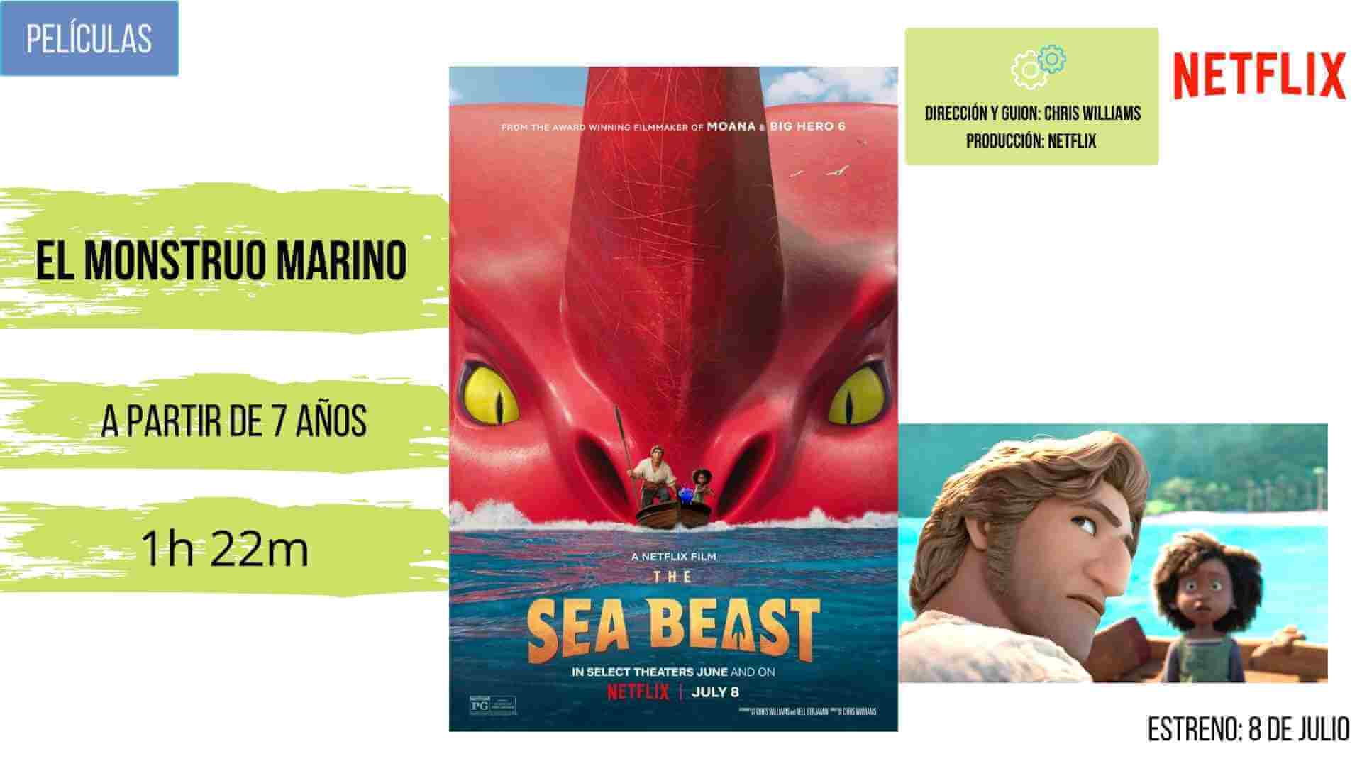 el monstruo marino estreno cine netflix familia