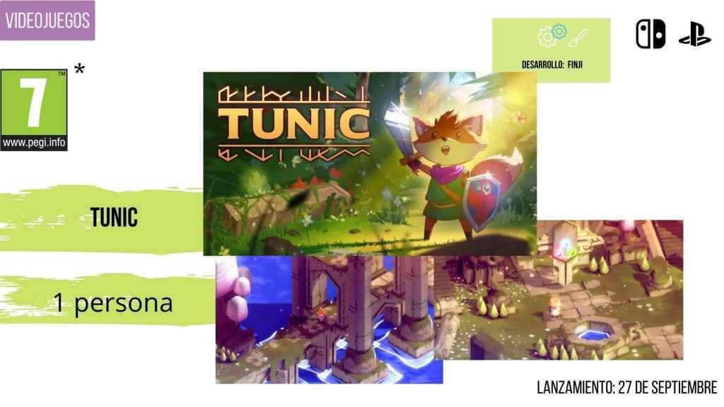 tunic videojuego niños septiembre octubre