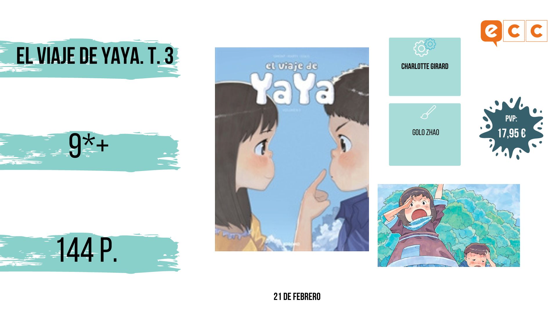 Novedades febrero cómics El viaje de Yaya