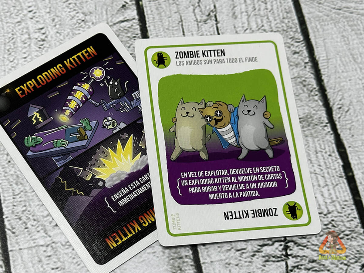 zombie kittens como juegar al juego de cartas
