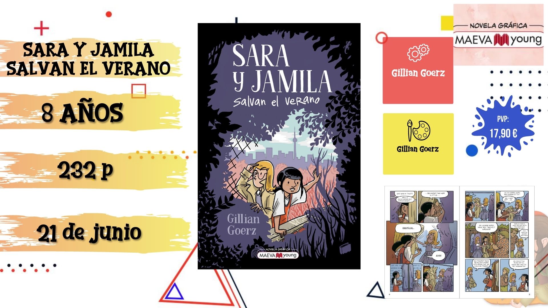Novedades cómics junio Sara y Jamila salvan el verano