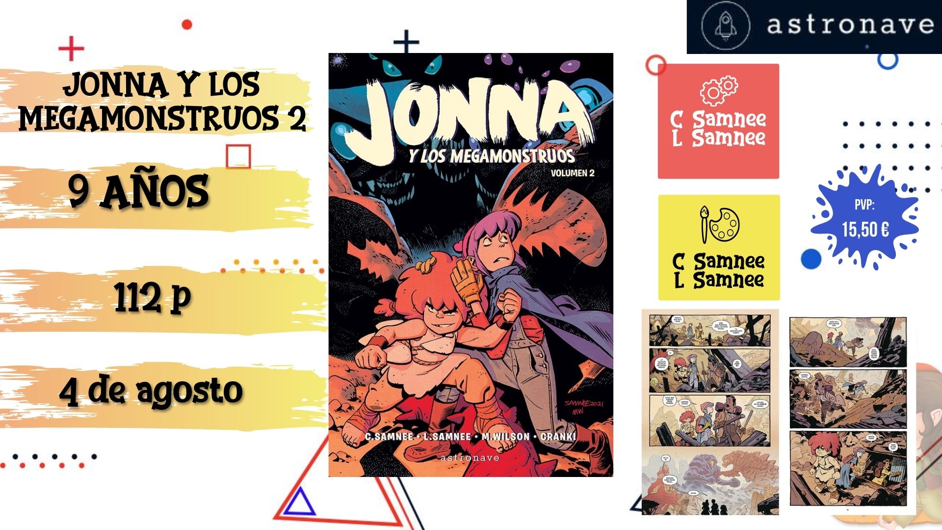 Novedades cómics agosto Jonna y los megamonstruos 2