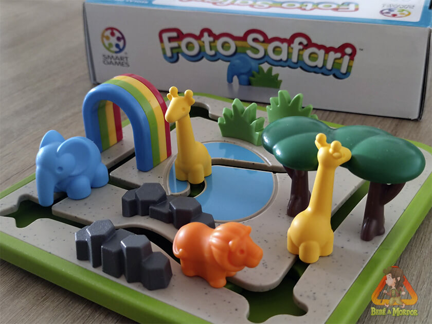 caja juego de mesa solitario foto safari smart games