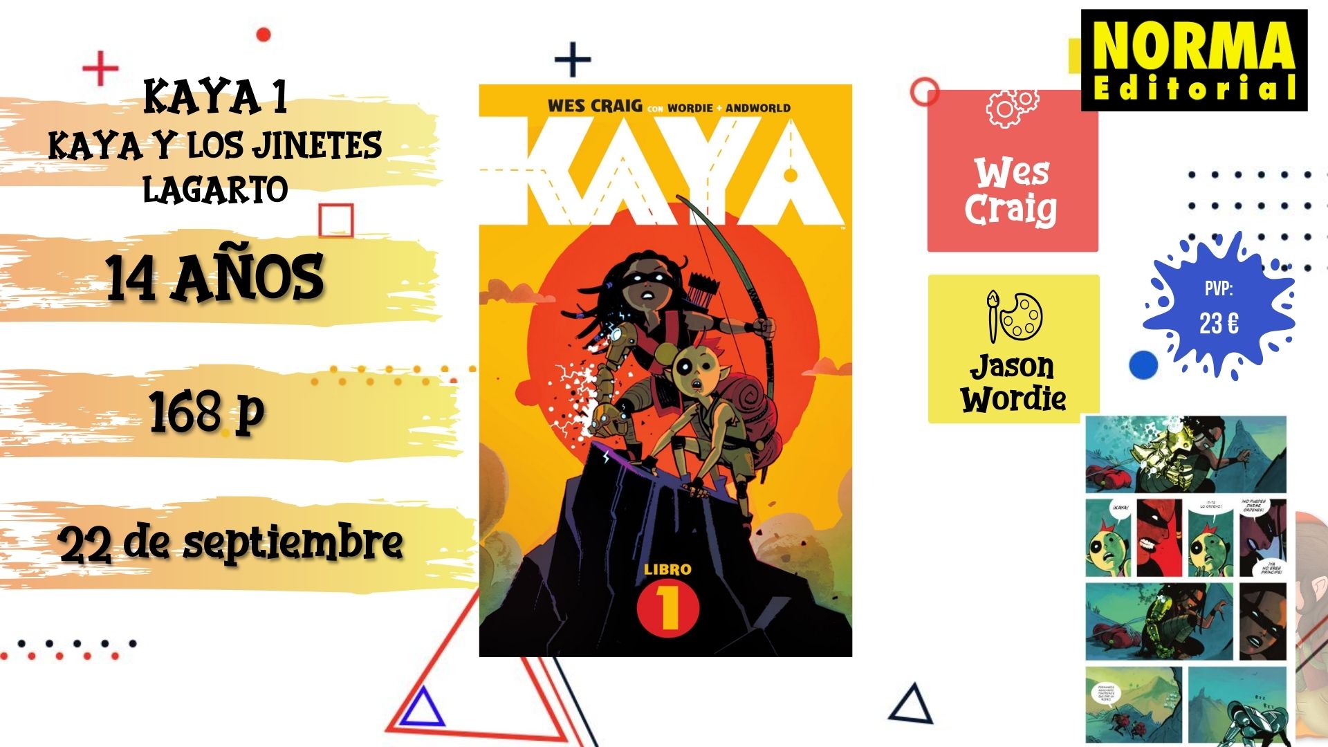 Novedades cómics septiembre Kaya 1