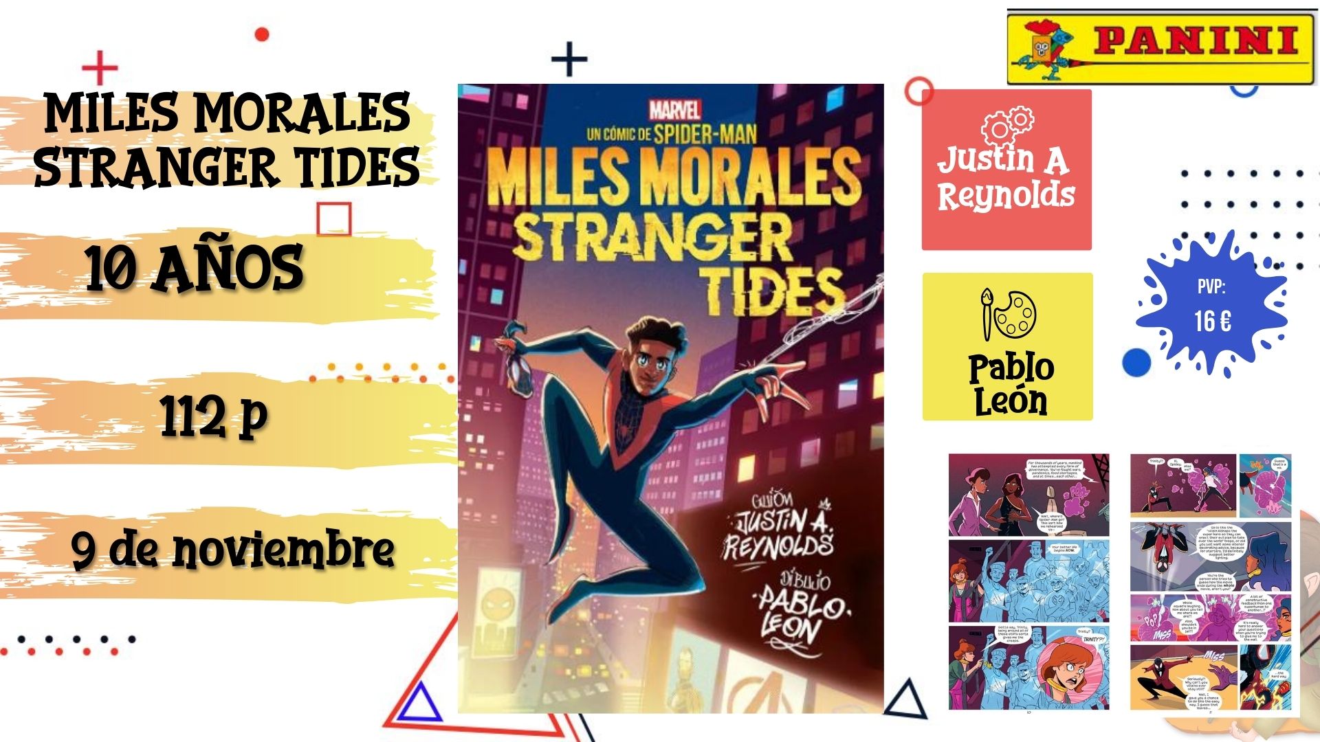 Novedades cómics noviembre Miles MOrales