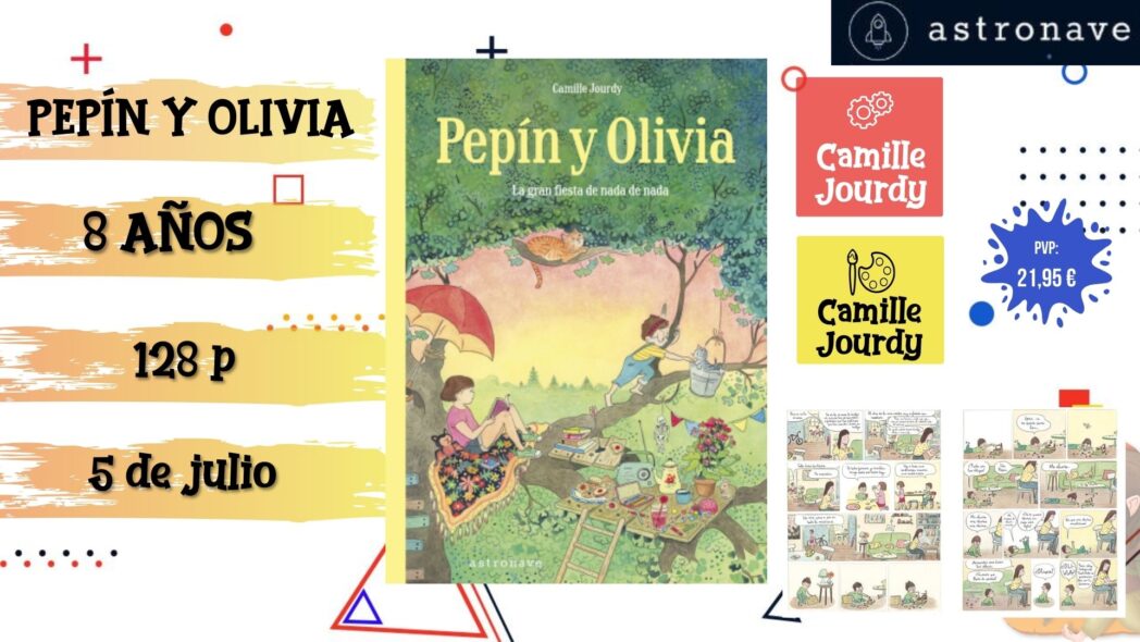 Novedades cómics julio Pepín y Olivia