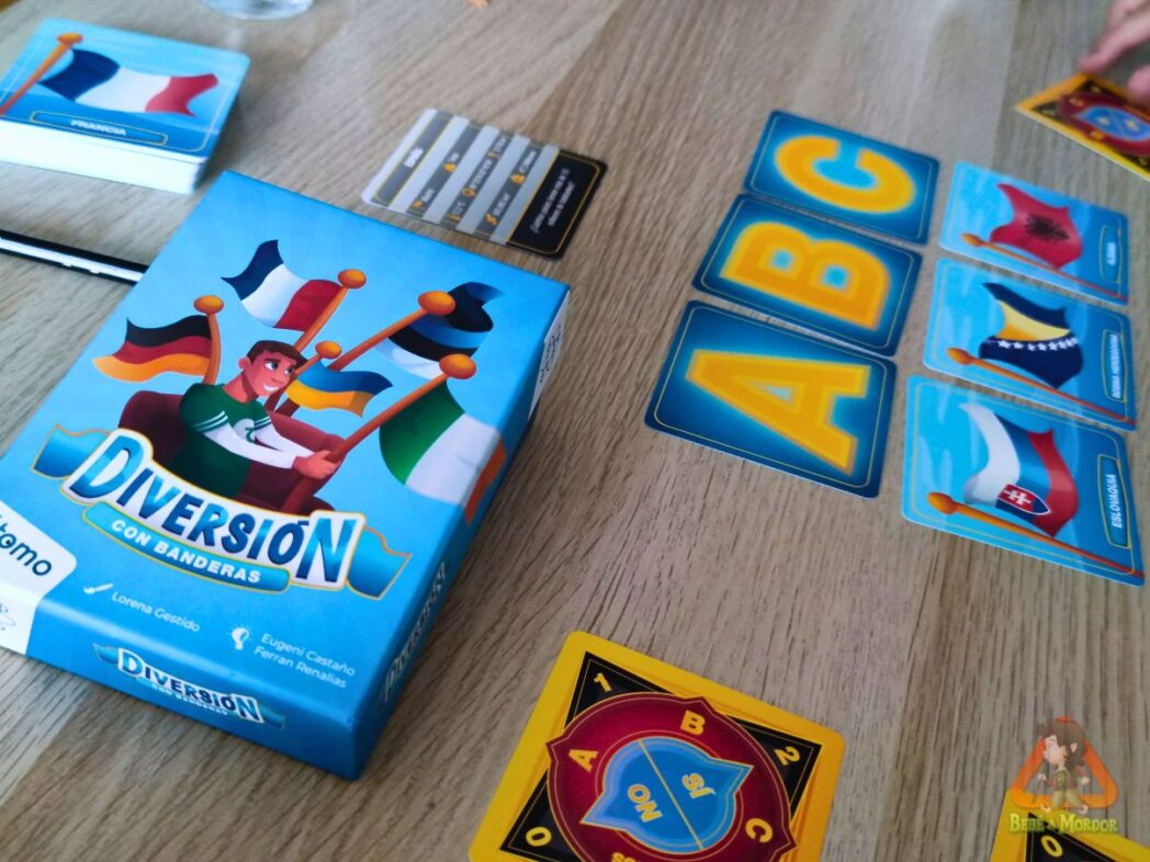 Diversion con banderas juego de mesa