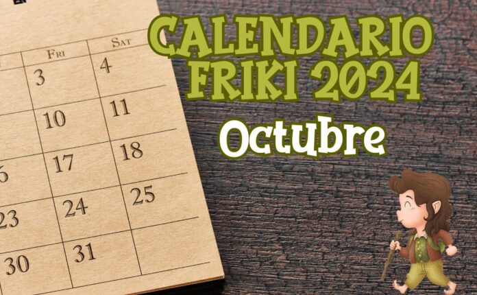 Calendario friki octubre 2024