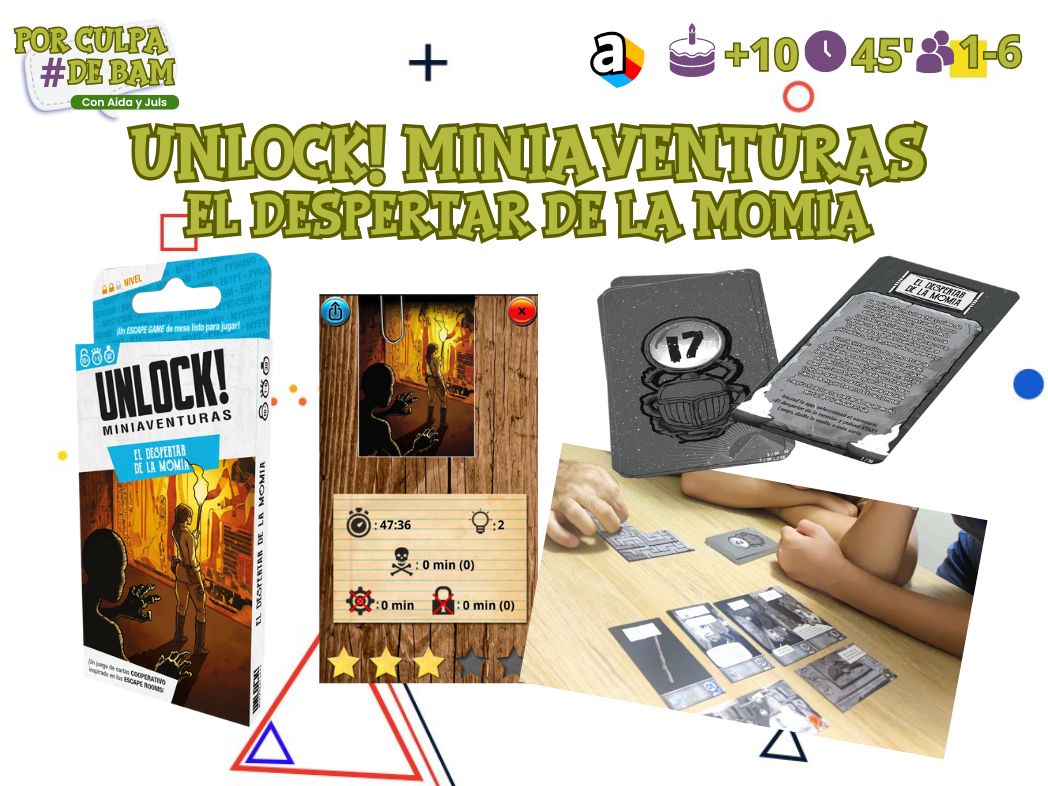 juego de mesa Unlock despertar de la momia reseña