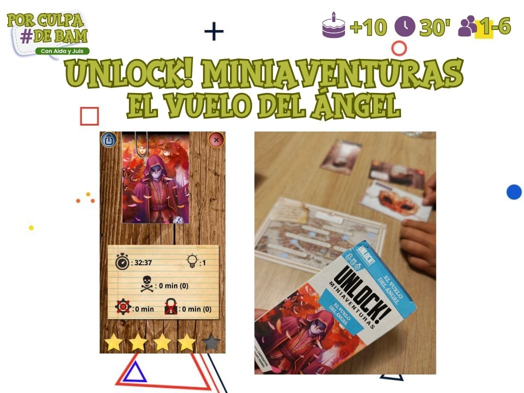 juego de mesa Unlock! Miniaventuras El vuelo del angel