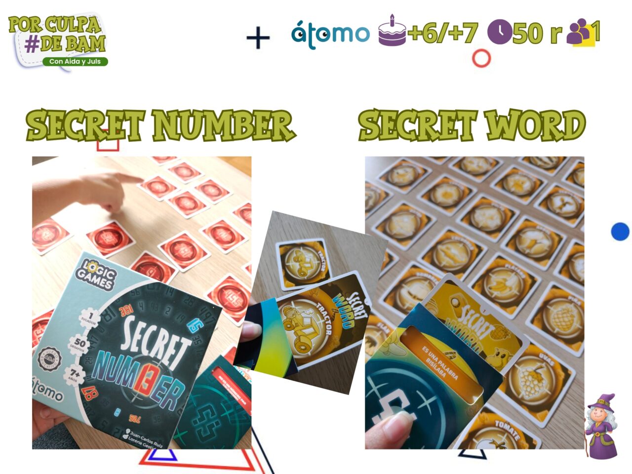 juego de mesa secret number y secret word