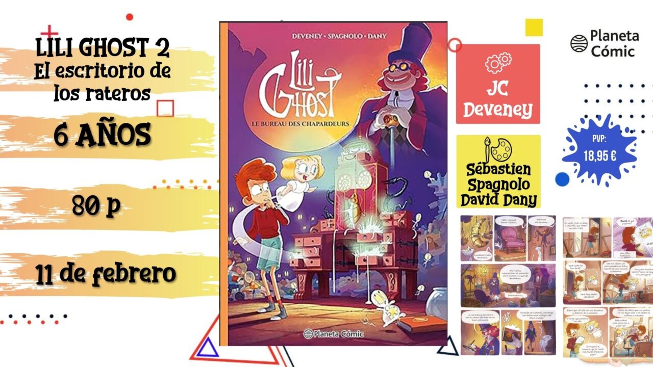 Portada del cómic infantil "Lili Ghost 2" de Planeta, novedad de febrero 2026.