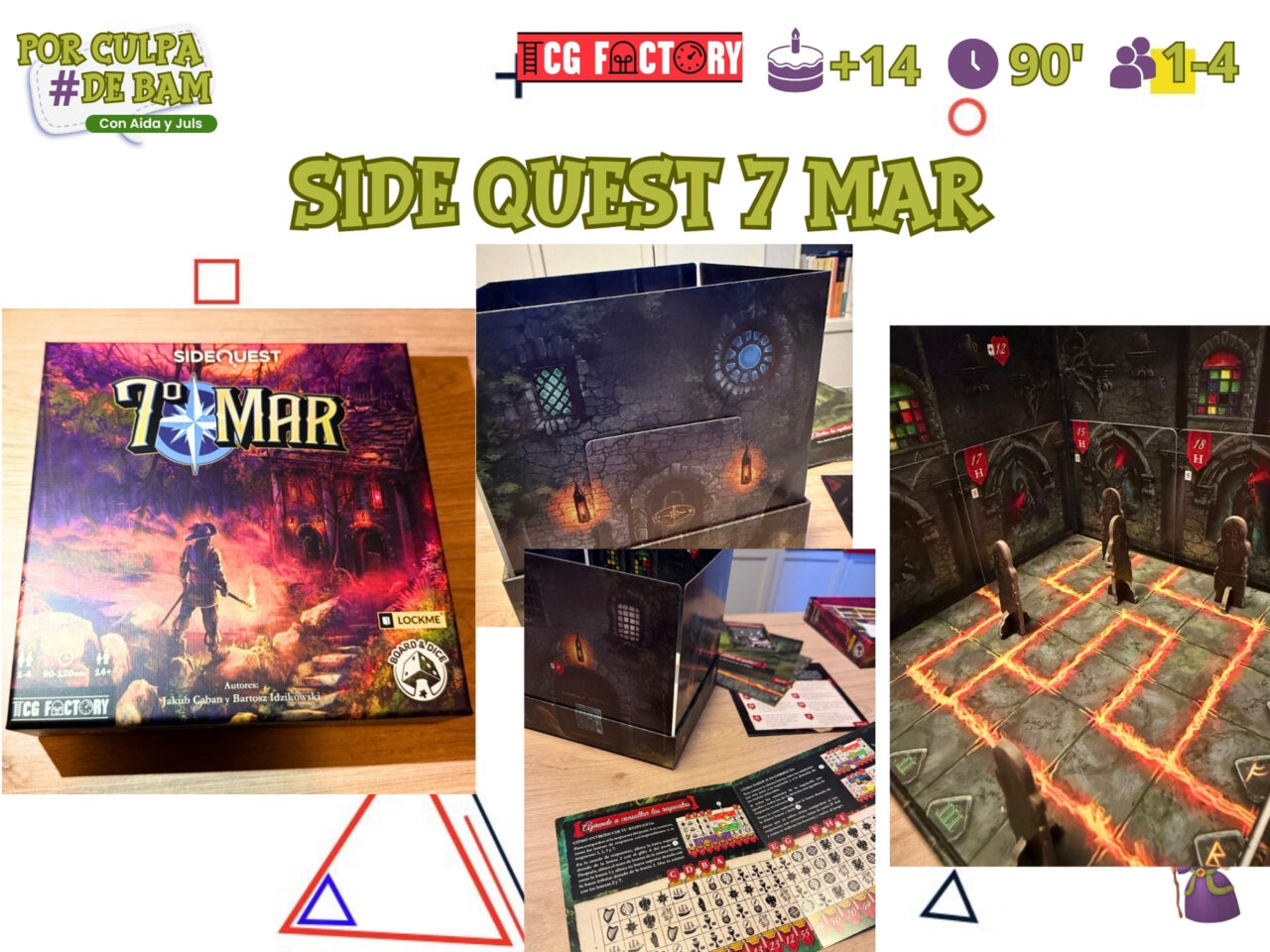 Juego de mesa side quest 7 mar tcg