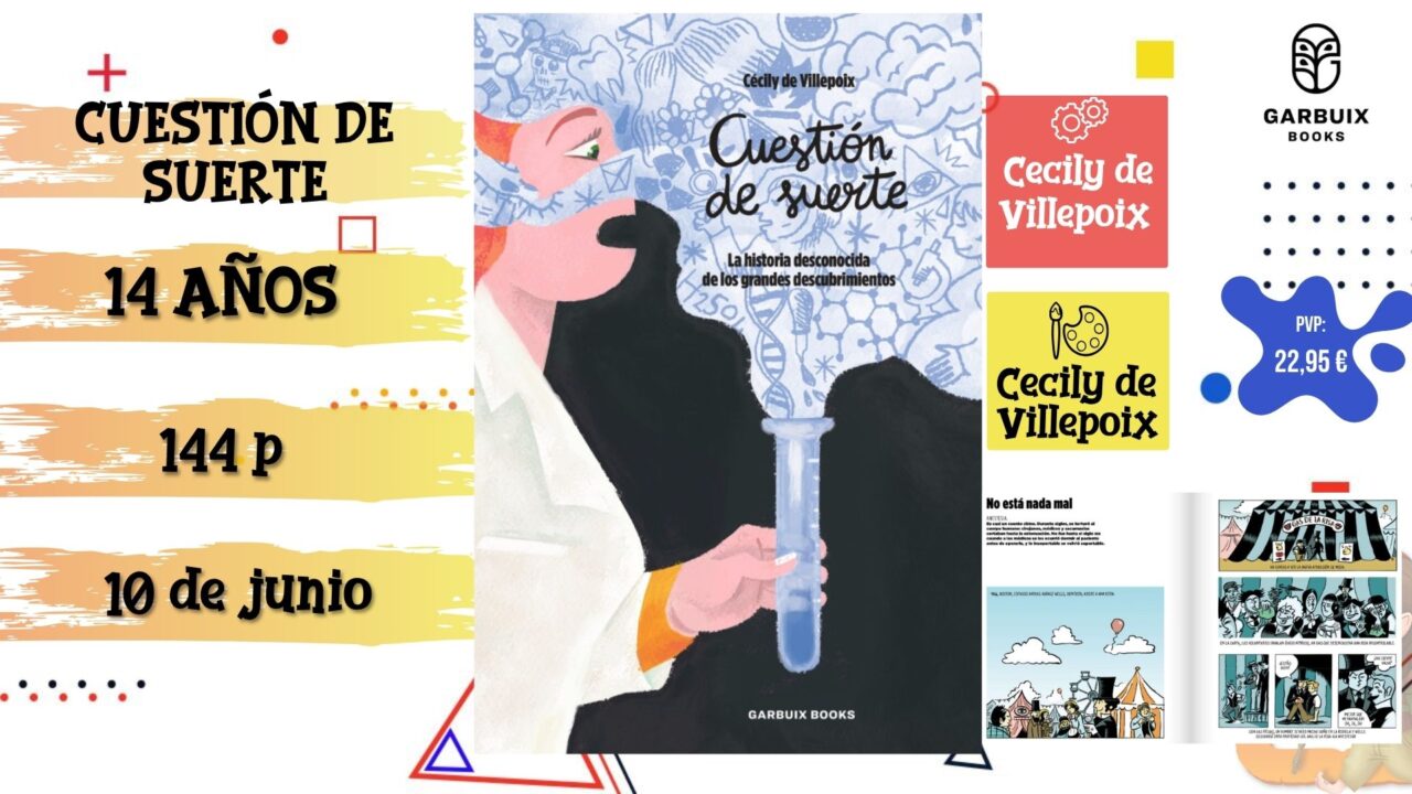 Portada del cómic juvenil "Cuestión de suerte" de Garbuix, novedad de junio 2026.
