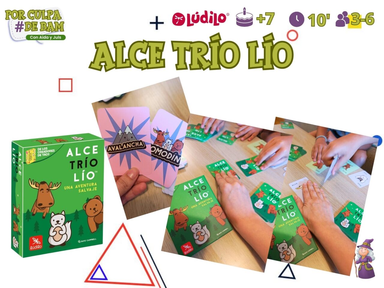 juego de mesa alce trío lío