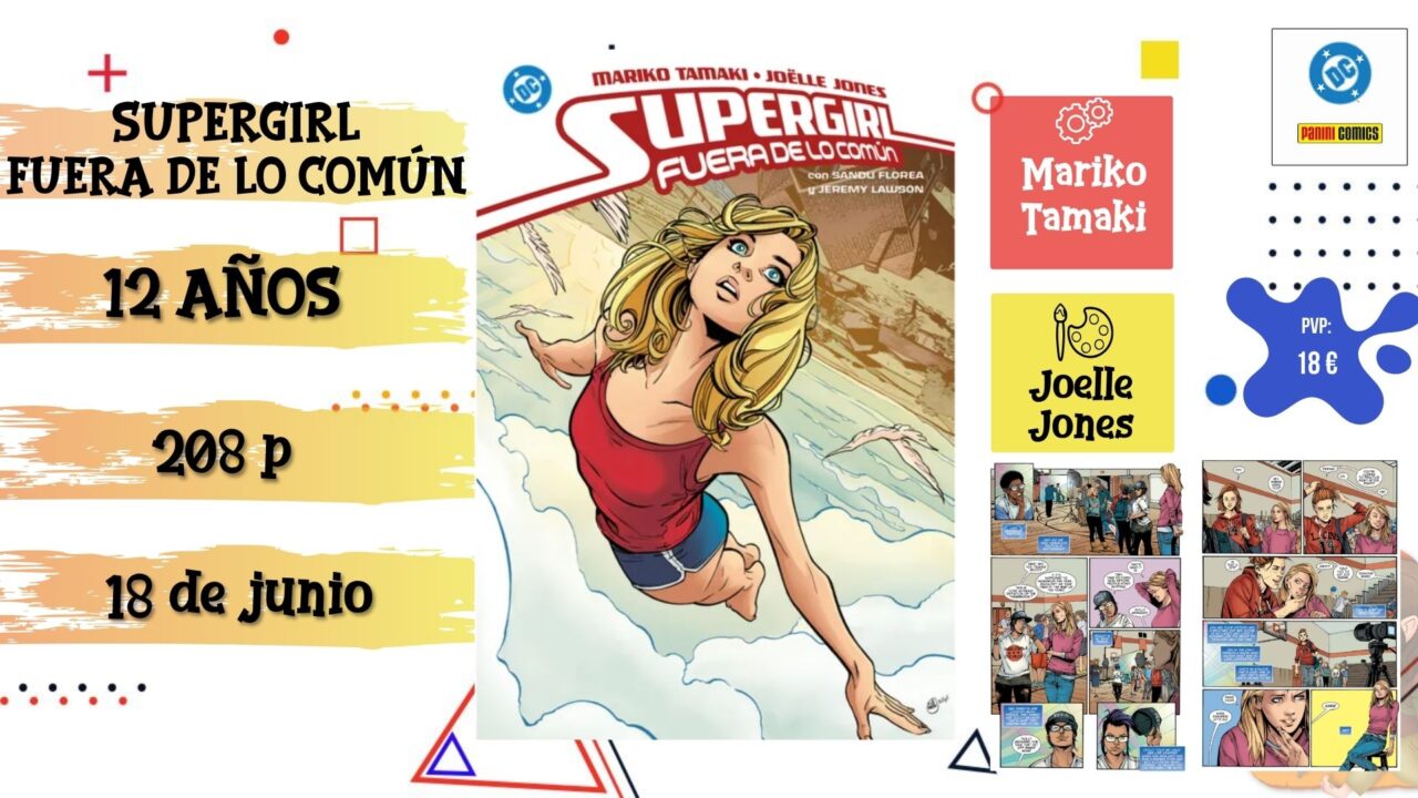Portada del cómic juvenil "Supergirl: fuera de lo común" de Panini, novedad de junio 2026.
