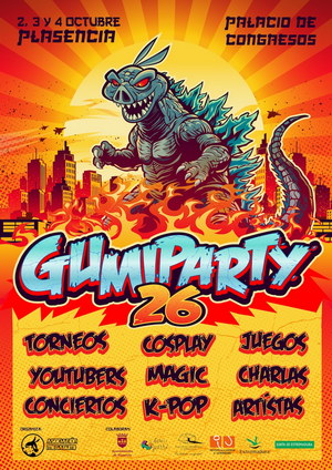 gumiparty cartel calendario friki 2026 octubre