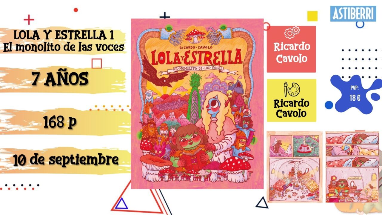 Portada del cómic infantil "Lola y Estrella 1" de Astronave, novedad de septiembre 2026.