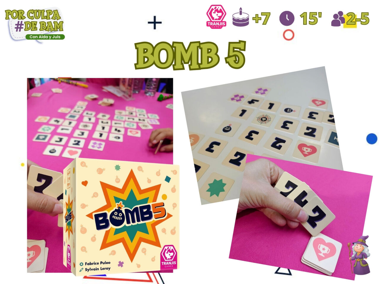 juego de mesa bomb5 tranjis
