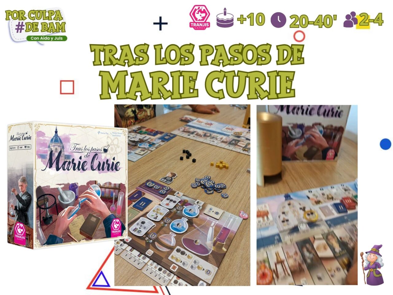 juego de mesa tras los pasos de marie curie
