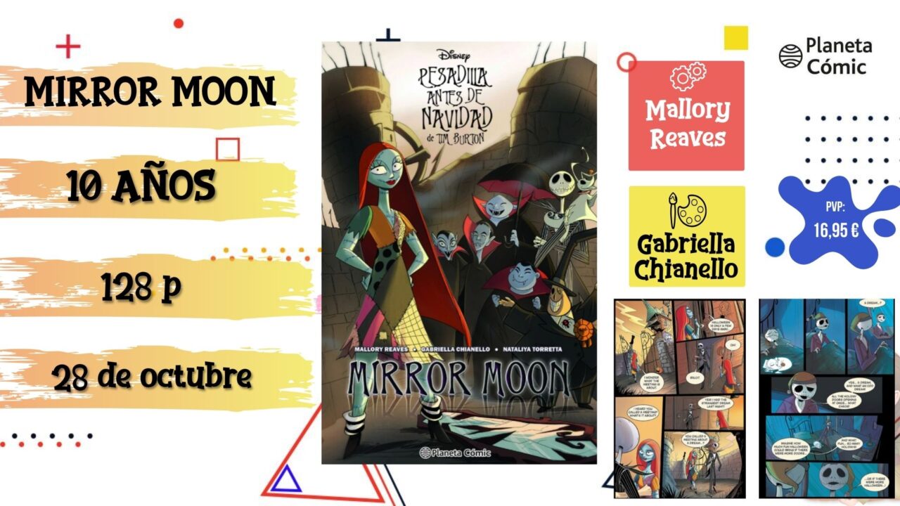 Portada del cómic infantil "Mirror Moon" de Planeta Cómic, novedad de octubre 2026.